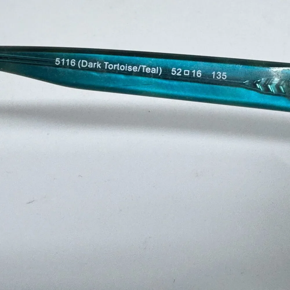 Coach Eyeglasses Frames HC 6040 5116 Brown Teal Full Rim‎ 50-16-135 15998